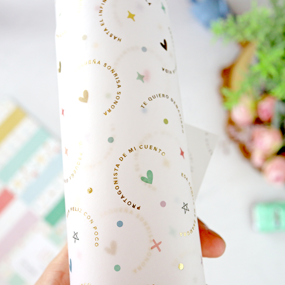 Papel vegetal con foil Little M de Lora Bailora - Imagen 3