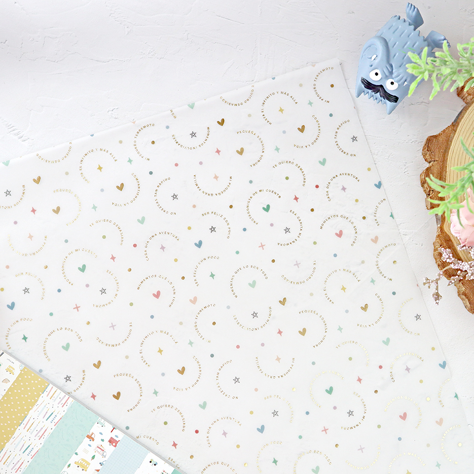 Papel vegetal con foil Little M de Lora Bailora - Imagen 4