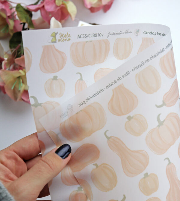 Papel vegetal Calabazas de Garbancita Alicia