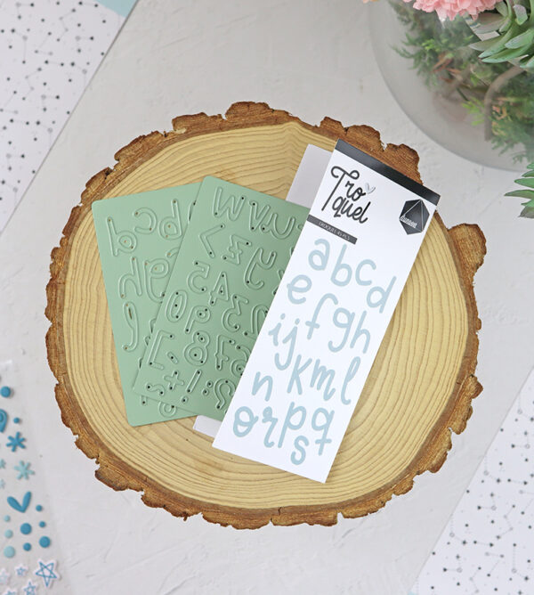 Troquel mini Abc minúsculas, de Dunaon