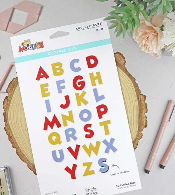 Set de troqueles Classic Mouse Alphabet de Spellbinders
