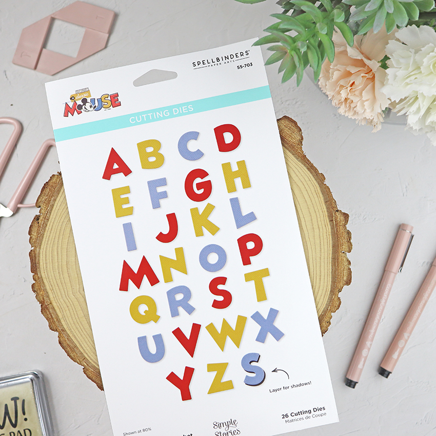 Set de troqueles Classic Mouse Alphabet de Spellbinders