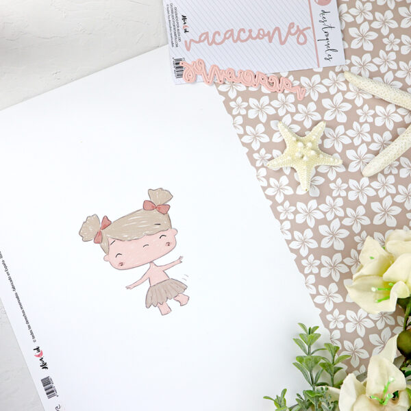 Papel laminado Hawaiana | Colección Hawaii de Alúa Cid - Imagen 2