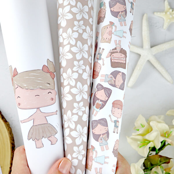 Papel laminado Hawaiana | Colección Hawaii de Alúa Cid - Imagen 3