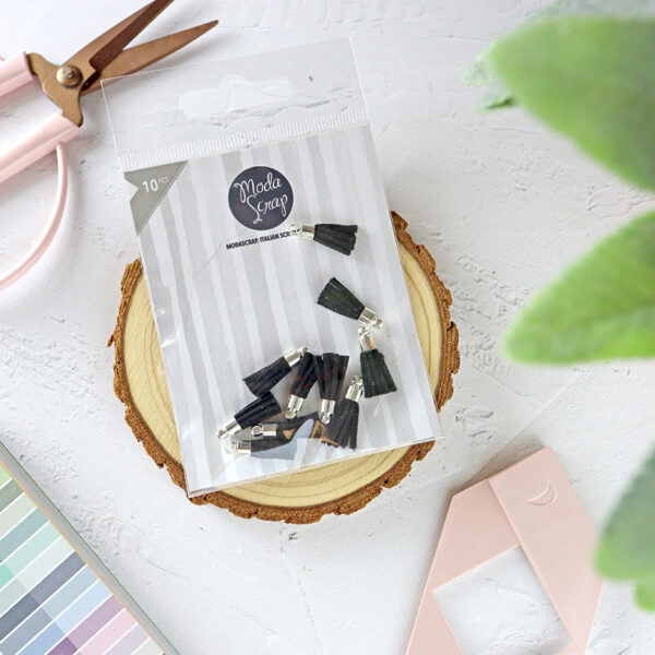 Set de Mini Tassels Negro de ModaScrap - Imagen 2