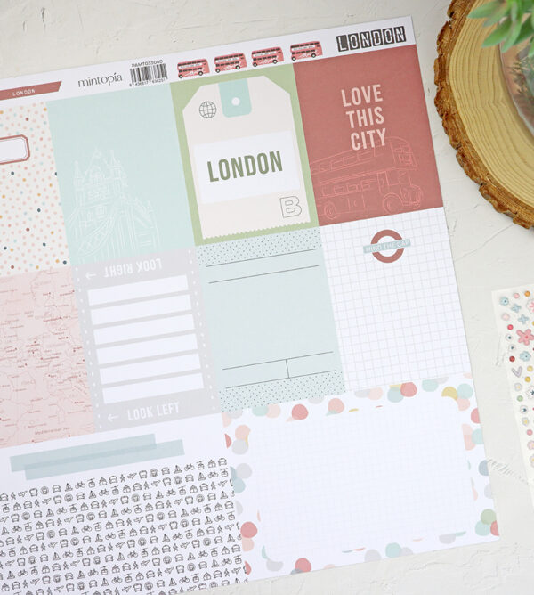 Papel tarjetas London A Volar de Mintopía