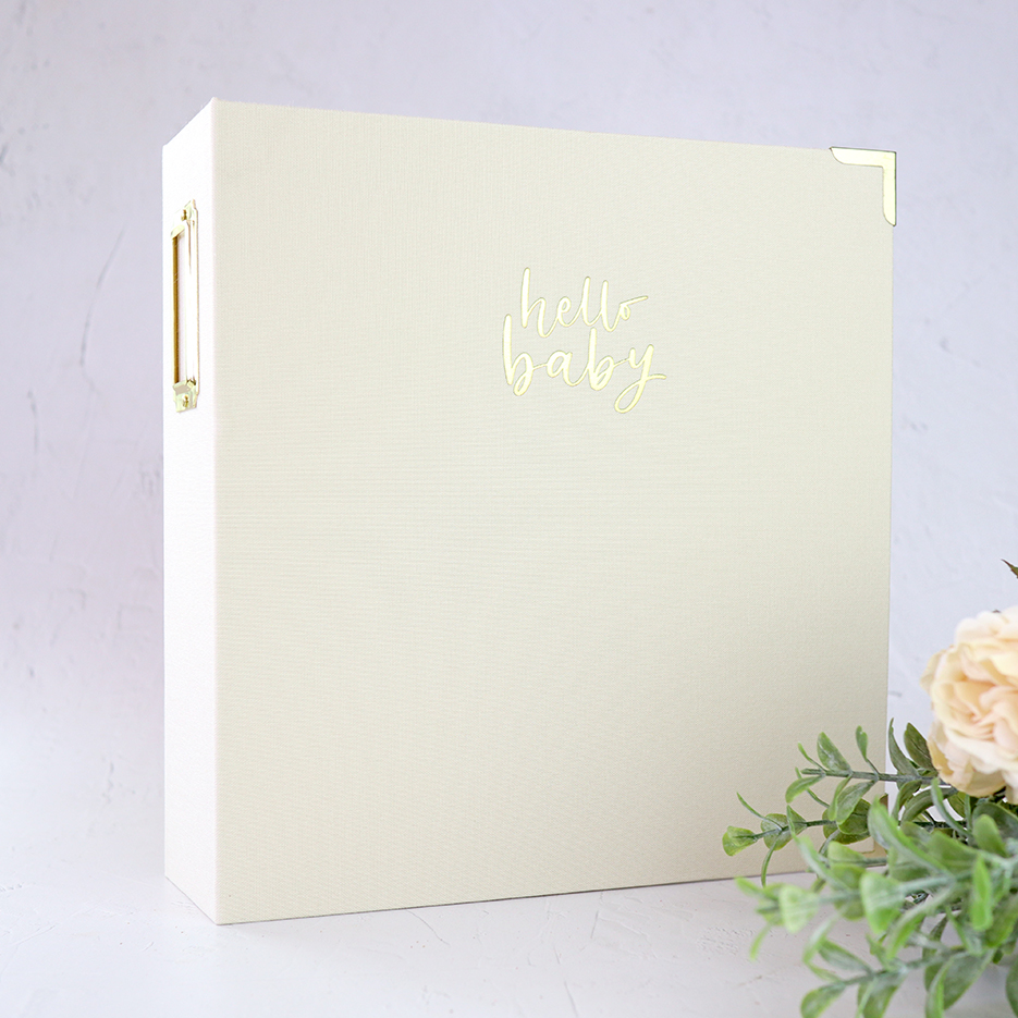 Carpeta 6x8" Hello Baby Beige de Lora Bailora - Imagen 2