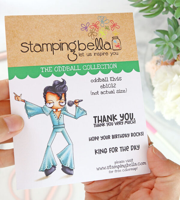 Sello Oddball Elvis de Stamping Bella