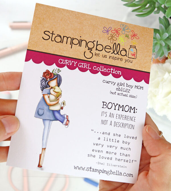 Sello Curvy Girl Boymom de Stamping Bella
