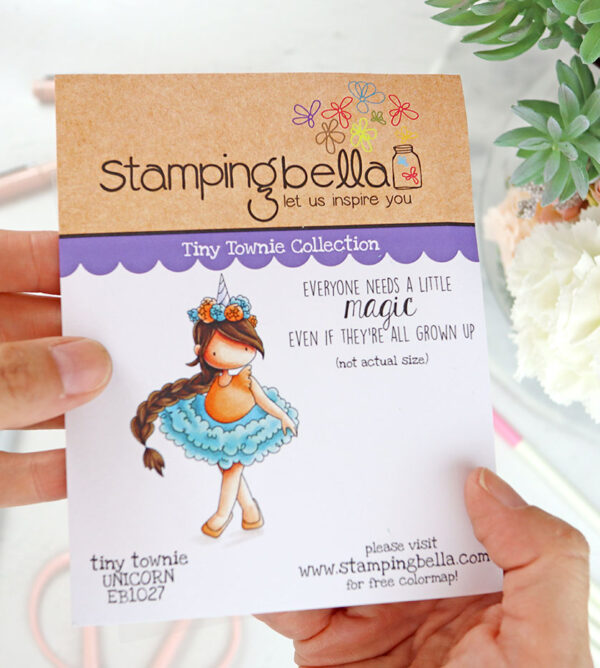 Sello Tiny Townie Unicorn de Stamping Bella