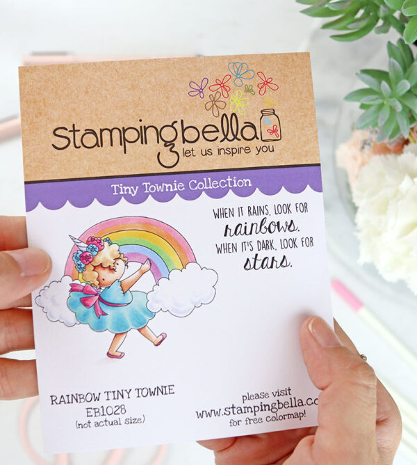 Sello Tiny Townie Rainbow de Stamping Bella