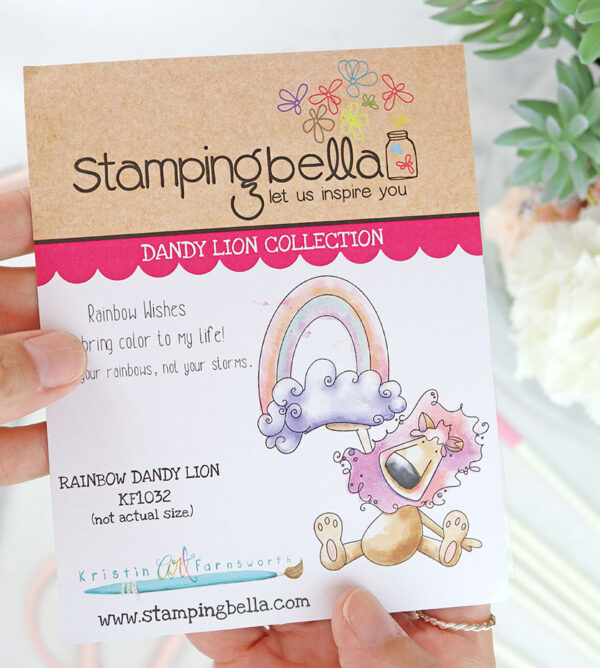 Sello Dandy Lion Rainbow de Stamping Bella