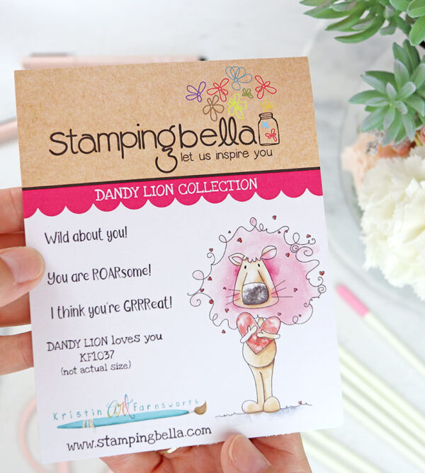 Sello Dandy Lion Loves You de Stamping Bella