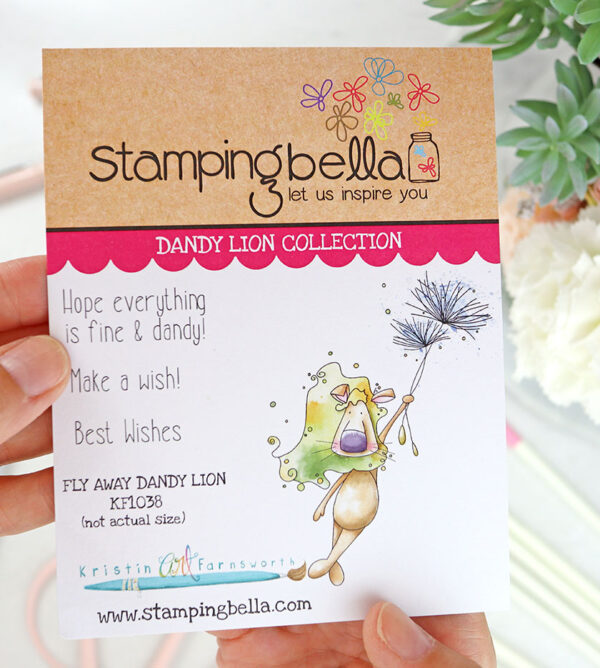 Sello Dandy Lion Fly Away de Stamping Bella