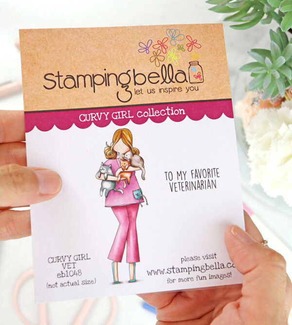Sello Curvy Girl Vet de Stamping Bella
