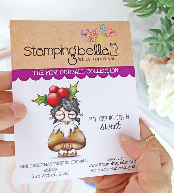 Sello Mini Oddball Christmas Pudding de Stamping Bella