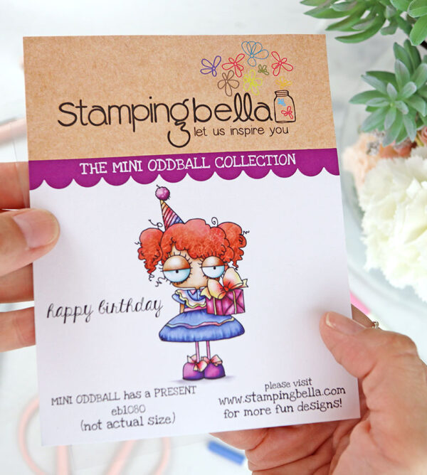 Sello Mini Oddball has a Present de Stamping Bella