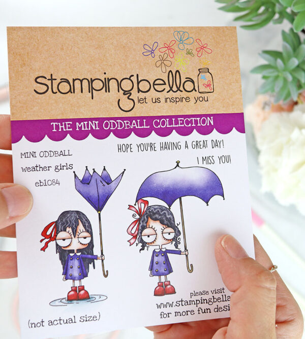 Sello Mini Oddball Weather Girls de Stamping Bella
