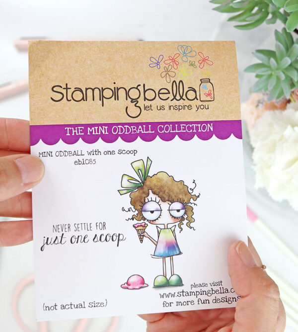 Sello Mini Oddball with One Scoop de Stamping Bella