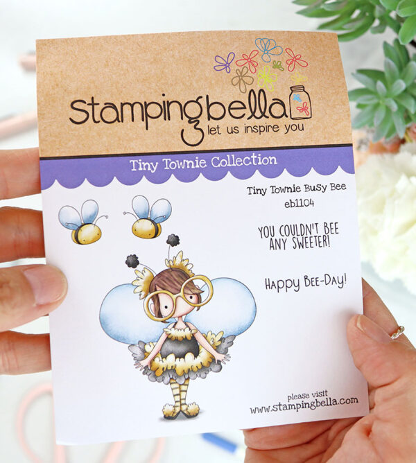 Sello Tiny Townie Busy Bee de Stamping Bella