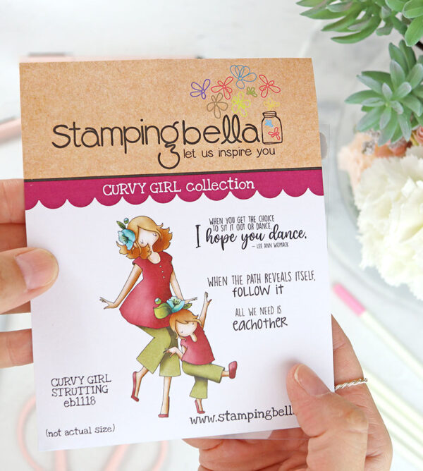 Sello Curvy Girl Strutting de Stamping Bella