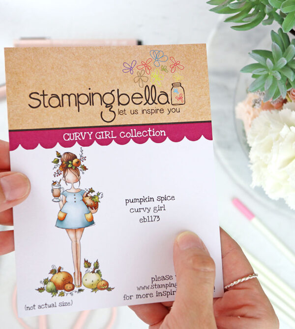 Sello Curvy Girl Pumpkin Spice de Stamping Bella