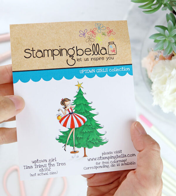 Sello Tina Trims the Tree de Stamping Bella