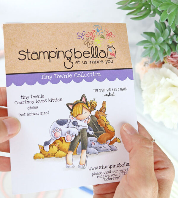 Sello Courtney Loves Kitties de Stamping Bella