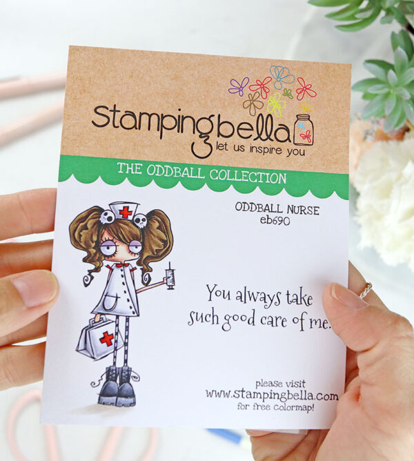 Sello Oddball Nurse de Stamping Bella