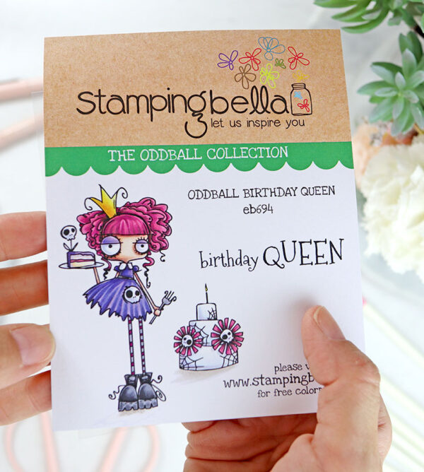 Sello Oddball Birthday Queen de Stamping Bella