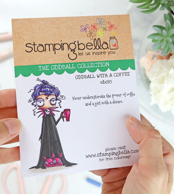 Sello Oddball with a Coffee de Stamping Bella