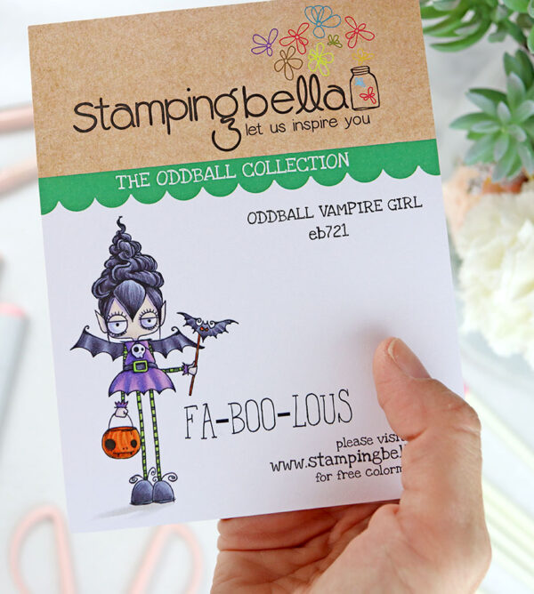 Sello Oddball Vampire Girl de Stamping Bella