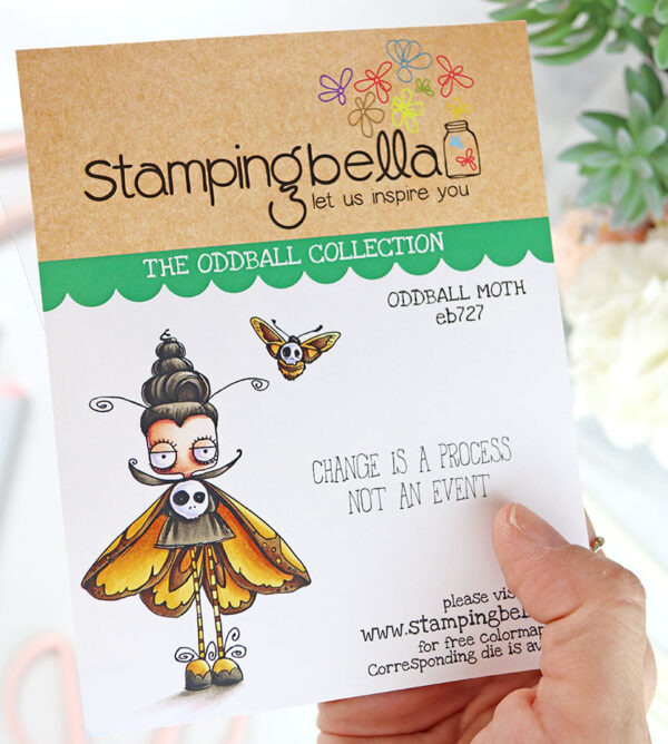 Sello Oddball Moth de Stamping Bella