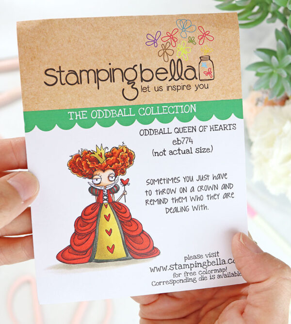 Sello Oddball Queen of Hearts de Stamping Bella