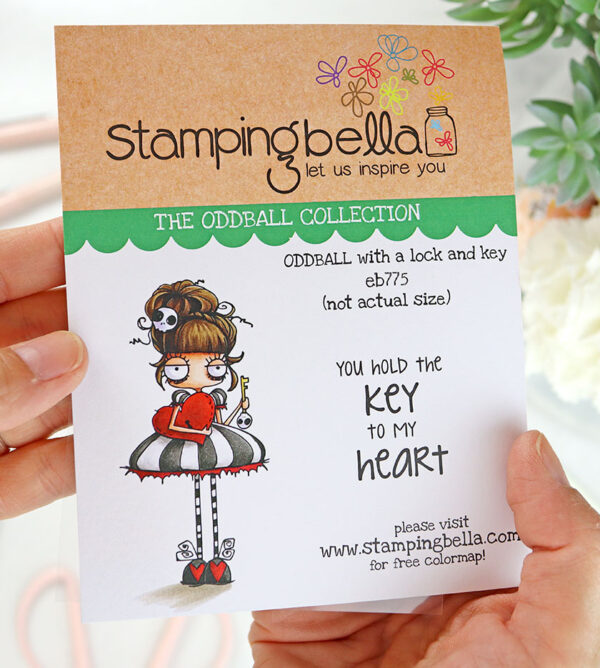 Sello Oddball with a Lock and Key de Stamping Bella