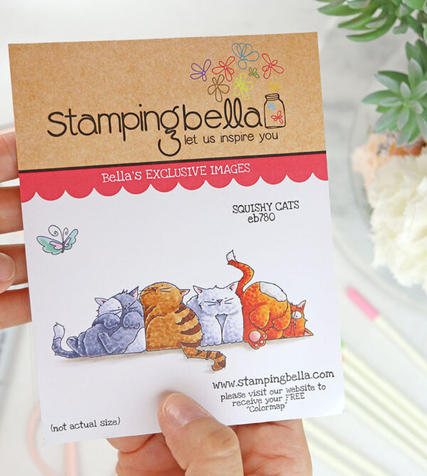 Sello Squishy Cats de Stamping Bella