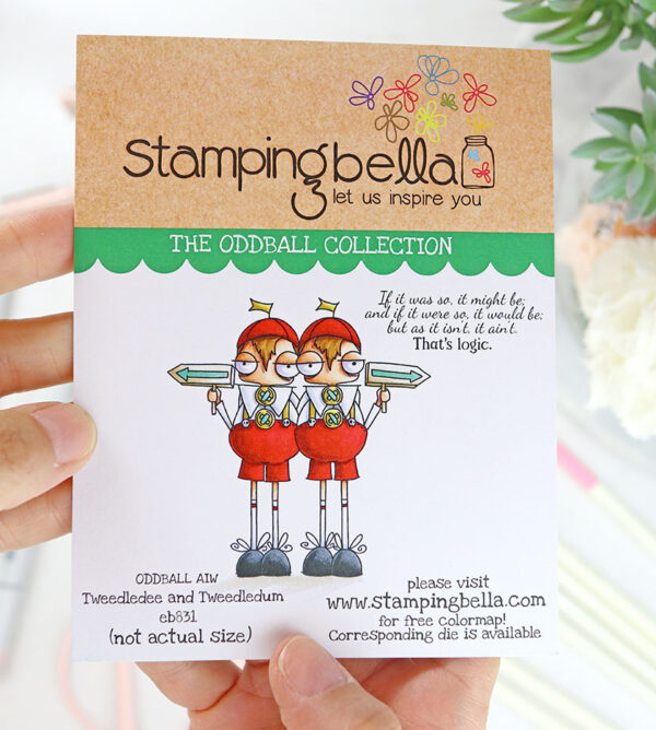 Sello Oddball Tweedledee & Tweedledum de Stamping Bella