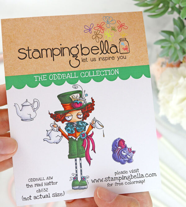 Sello Oddball The Mad Hatter de Stamping Bella