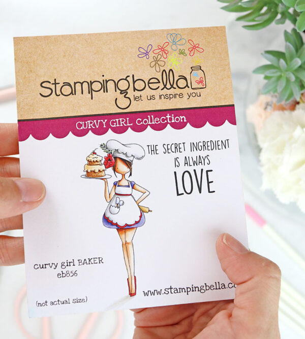 Sello Curvy Girl Baker de Stamping Bella