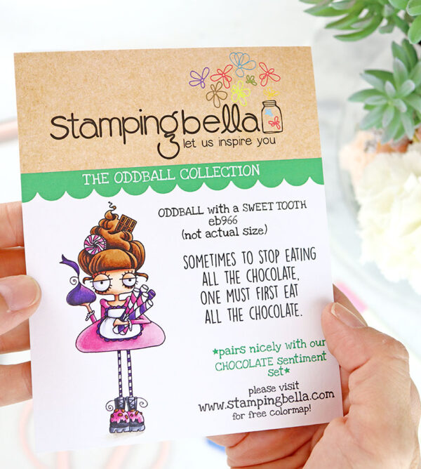 Sello Oddball with a Sweet Tooth de Stamping Bella