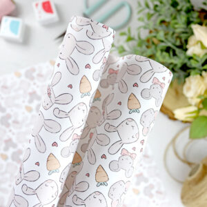 Pliego de papel de regalo Pastel de zanahoria. Diseño e ilustraciones de Alúa Cid