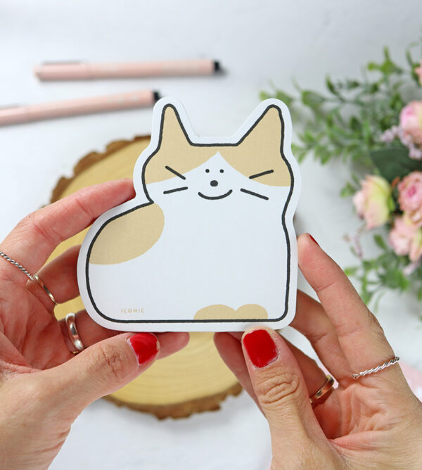 Mini bloc de notas gato Cheese de Iconic