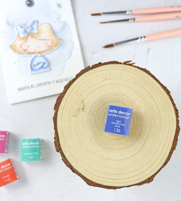 1/2 godet acuarela Light Ultramarine Blue Artis Decor