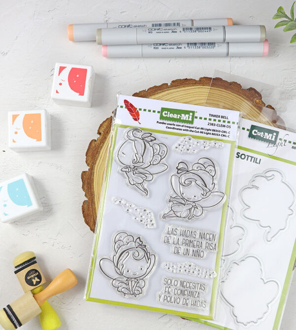 Set de sellos+troquel Tinkerbell de ClearMi