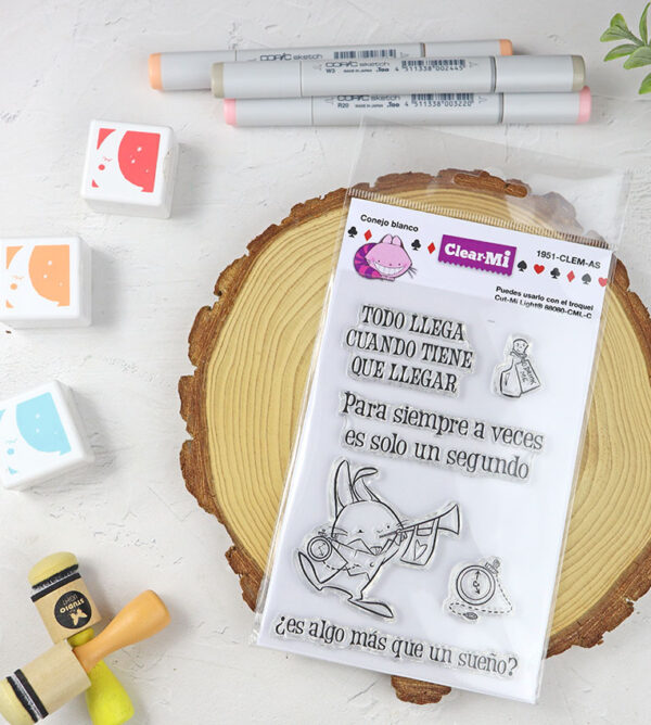 Set de sellos Conejo Blanco de ClearMi