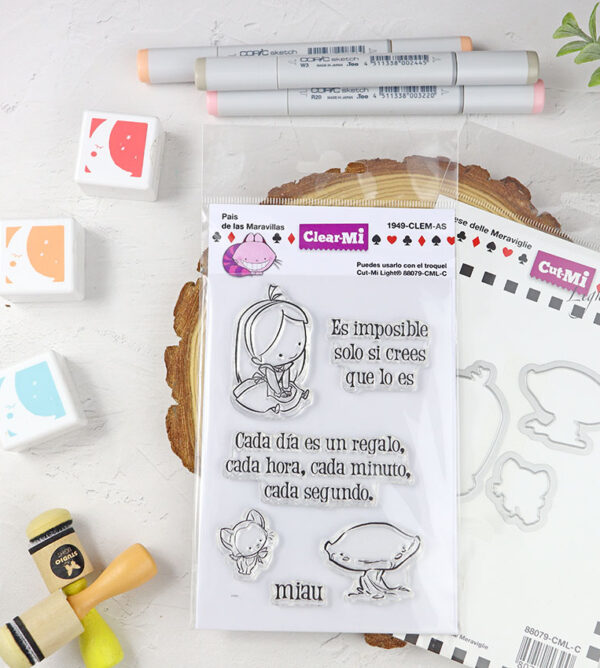Set de sellos+troquel Pais de las Maravillas de ClearMi