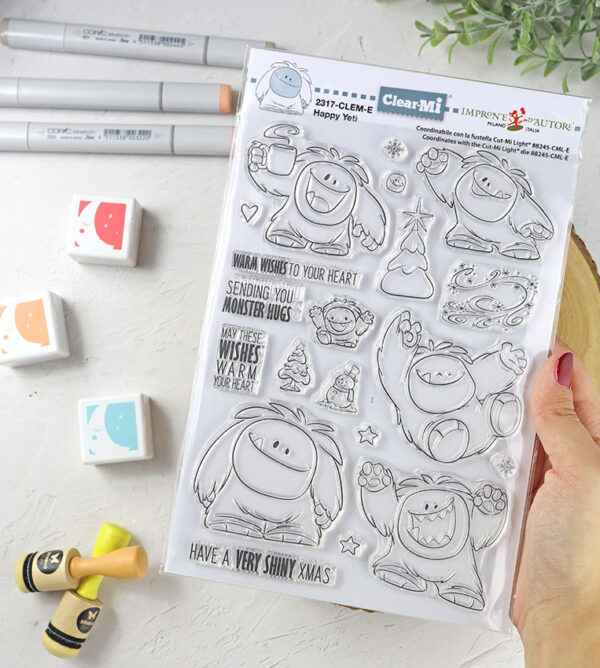 Set de sellos Happy Yeti de ClearMi