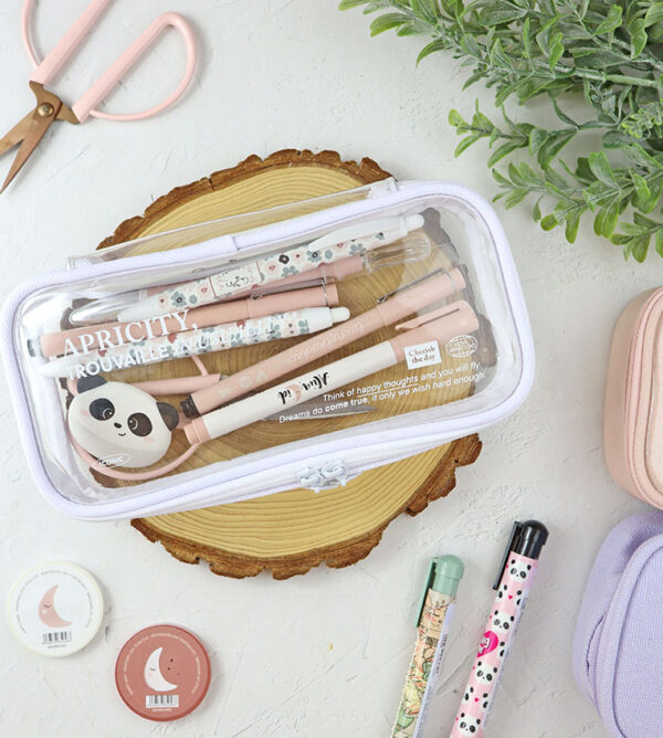 Estuche Transparente Blanco de Iconic