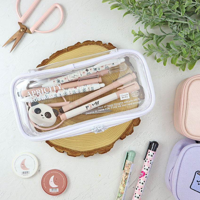 Estuche Transparente Blanco de Iconic