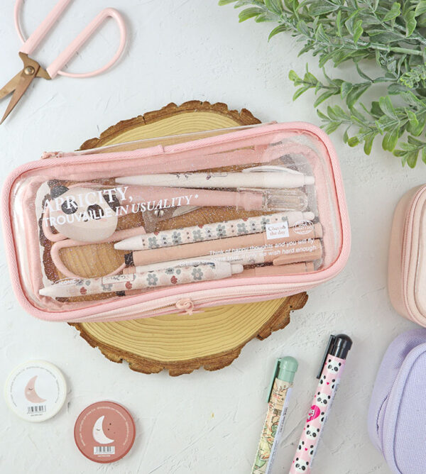 Estuche Transparente Rosa de Iconic
